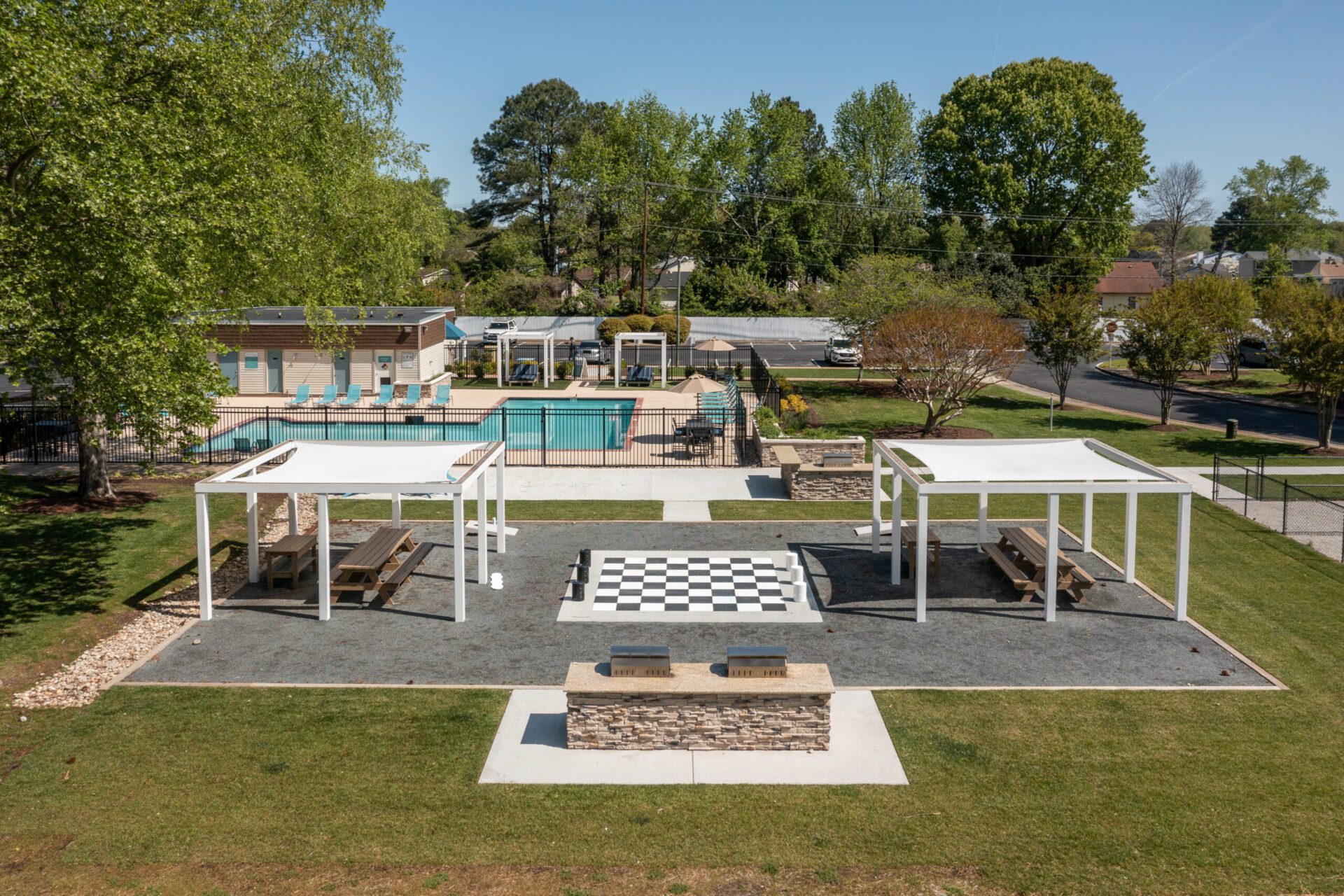 The Connelly Outdoor BBQ Area